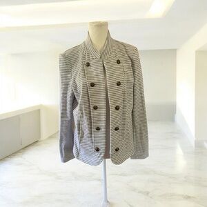 Tommy Hilfiger Gray Blazer with Structured Shoulders